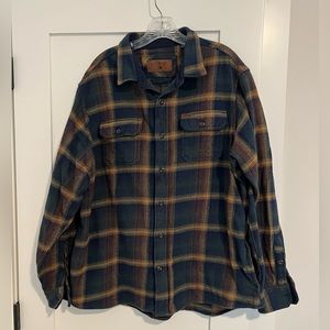 Orvis Mens Flannel Jacket with Pockets Size XL